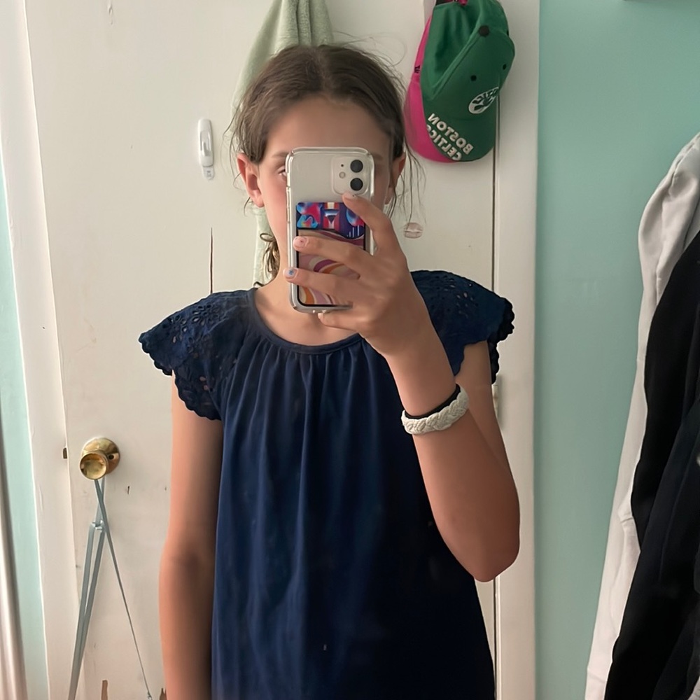 Navy blue top